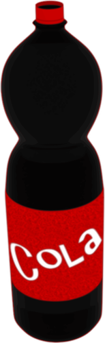コーラのボトルのベクトル図