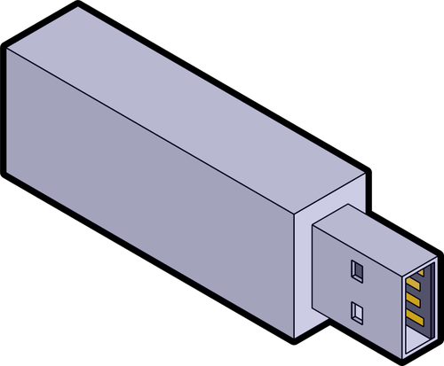 Isometric USB छड़ी वेक्टर ग्राफिक्स