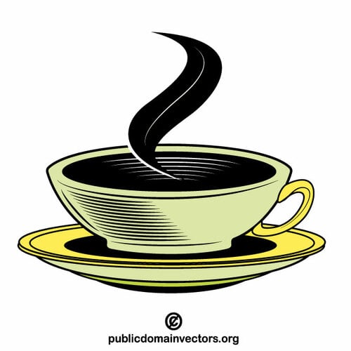一杯のコーヒーのベクター画像クリップアート