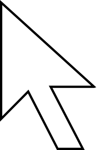 Векторное изображение стрелки как значок указателя мыши