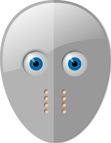 Máscara de esgrima com olhos vector imagem