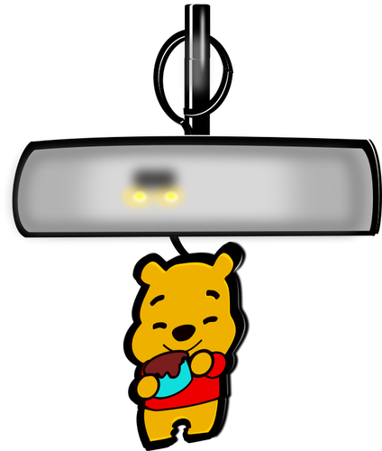 Winnie the Pooh aer odorizant vector illustration
