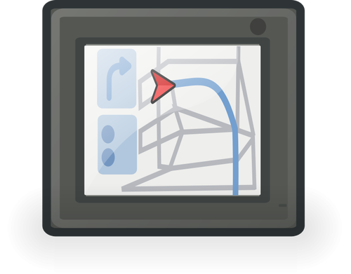 Mobil navigasi sistem vektor ilustrasi
