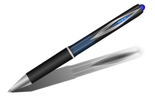 Blue pen vector image