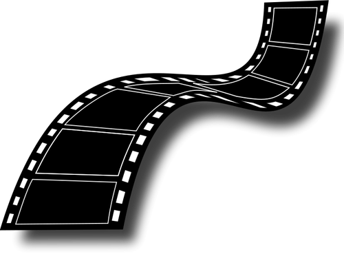काले और सफेद फिल्म स्ट्रिप वेक्टर छवि