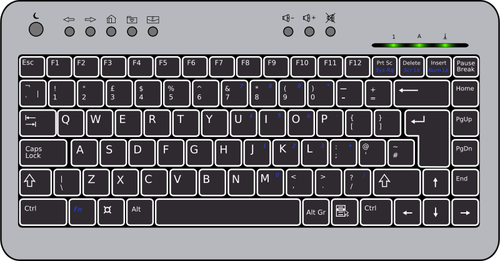 Vektorová grafika počítačová klávesnice