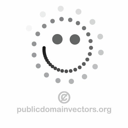 Smiley cu puncte vector