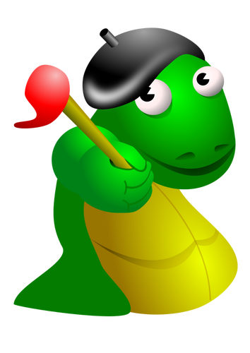 Ilustraţie vectorială a dragon verde şi galben
