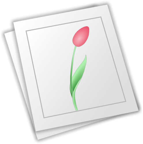 Vektor-Bild Blume auf weißem Papier gezeichnet
