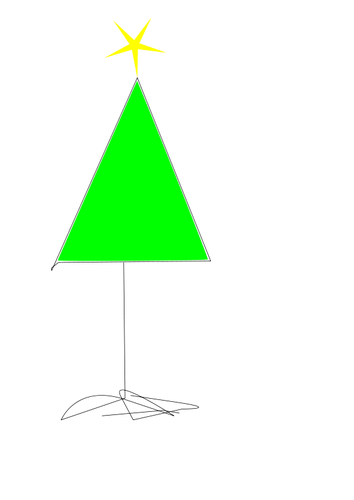 Grafis sederhana pohon Natal