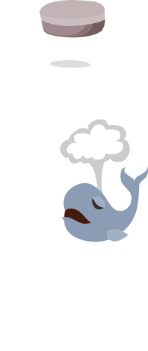 ボトルのシロナガスクジラのイメージ