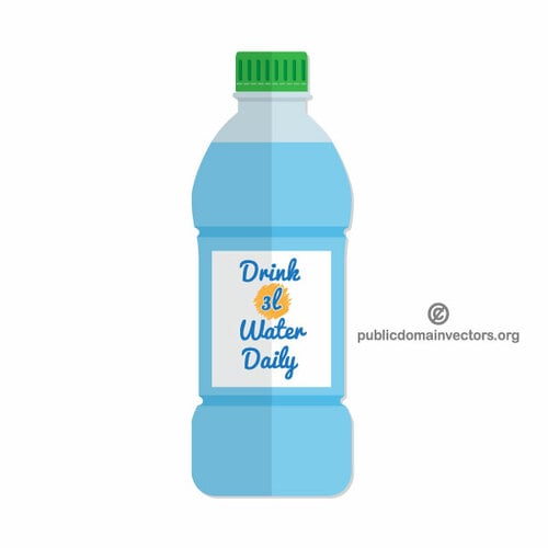 Бутылка воды векторное изображение