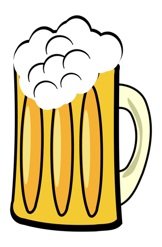 Grafika wektorowa piwa
