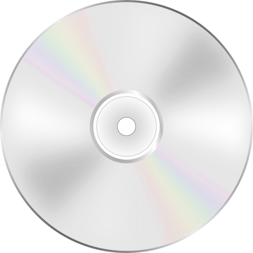 DVD डिस्क चमकदार पक्ष का चित्रण