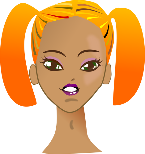 Glam doll vector image