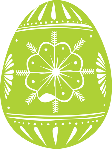 Zelená velikonoční vajíčko vektorový obrázek