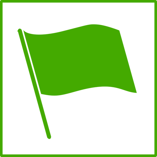 Eco vlagpictogram vector