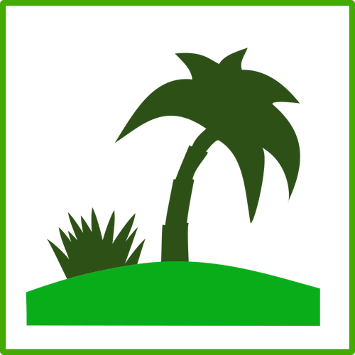 Öko-Tourismus-Vektor-Symbol