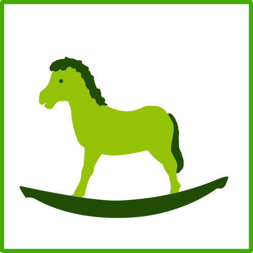Øko grønne leketøy vektor ikon
