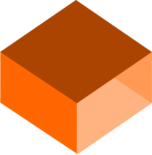 Rysunek wektor 3D pole pomarańczowy