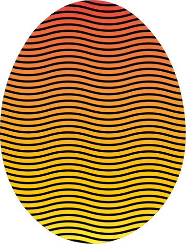 Easter egg in levendige kleuren vector afbeelding
