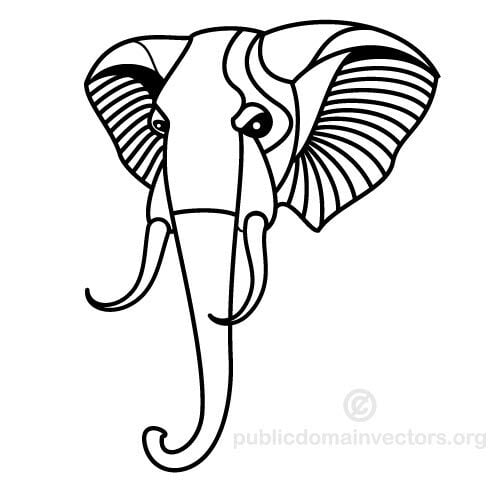 Слон векторные картинки