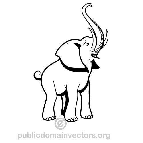 Elefantin vektorigrafiikan lataaminen