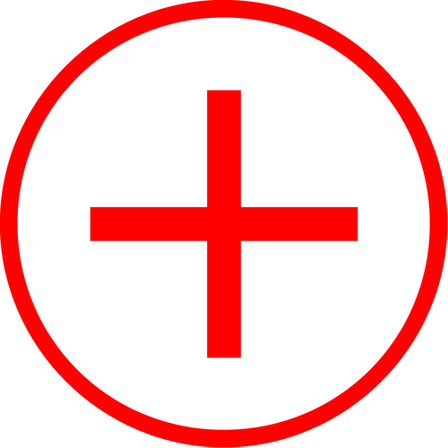 Vector drawing of first aid icon