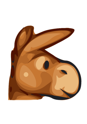 Icona del vettore testa di mulo