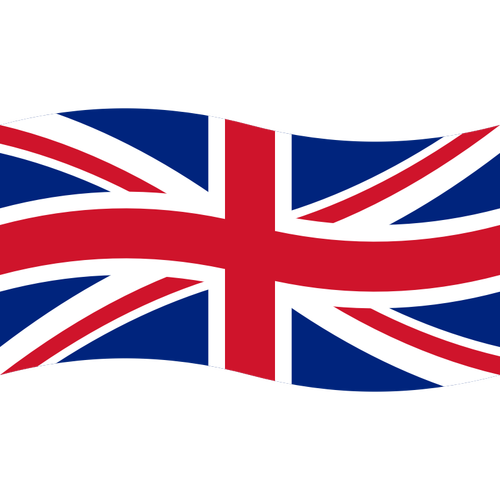 Golvende Union Flag Vector