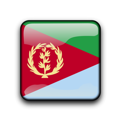 Eritrea glossy vector flag