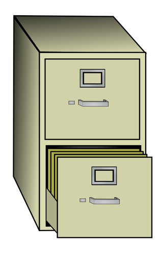 Cabinet dosar vector miniaturi