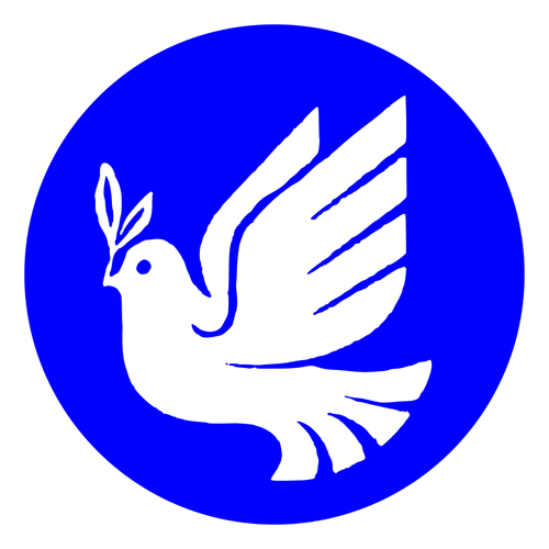Porumbelul alb de pace vector imagine