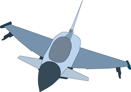 Eurofighter Typhoon vliegtuig vector afbeelding