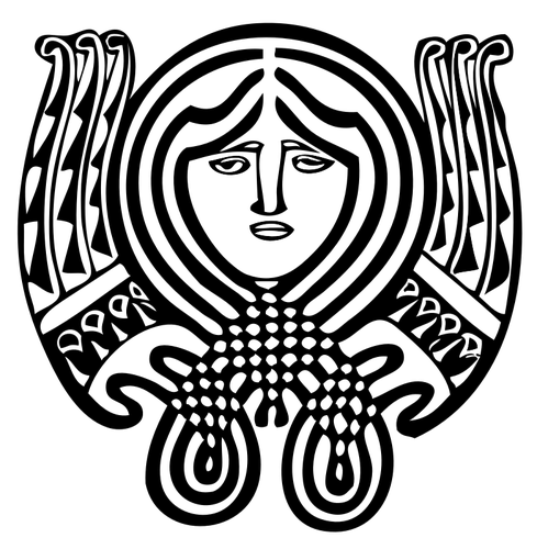 Art nouveau ornamentikk symbol