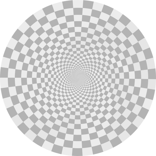 Illusion pattern drawing vector image