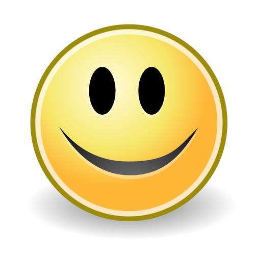 Uśmiechniętą twarz ikona wektorowa