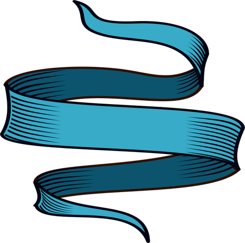 Vector de la imagen de la banda ornamental de sombra azul