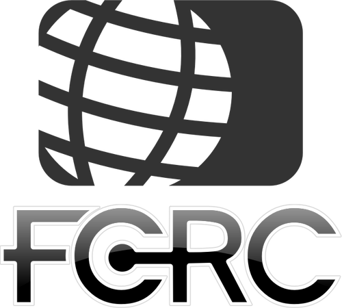 Illustration vectorielle Commission globe logo noir et blanc