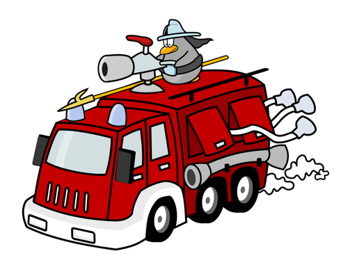 Ilustração em vetor do motor de fogo