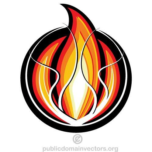 Огонь логотип векторная графика