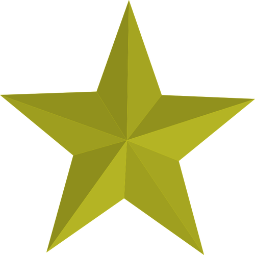 Vector de la imagen de estrella de oro