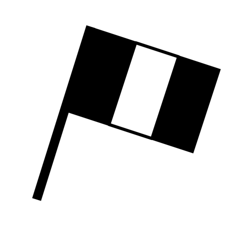 Alb-negru pavilion vector imagine