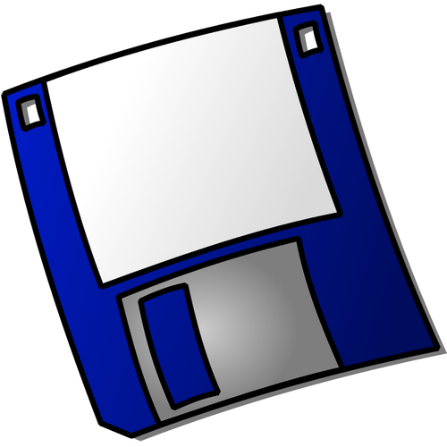 Computer floppy disk vector drawing