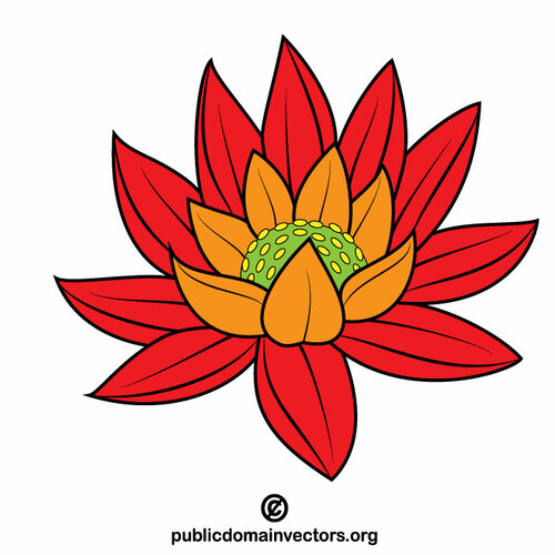 Imagen vectorial de flor de flor