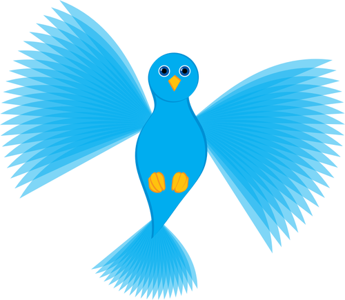 Blå due