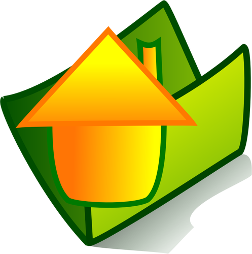 Vector image of home folder icon