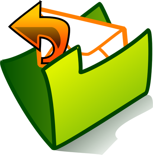 Vektorový obrázek zasílání ikona složky pošty
