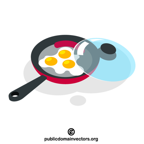 Fried eggs for breakfast