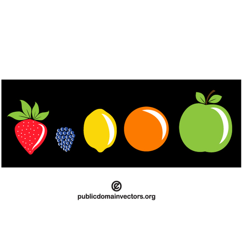 Färgglada frukt